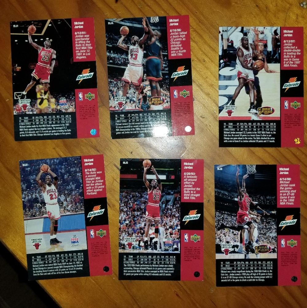 Michael Jordan Basketball Cards Set